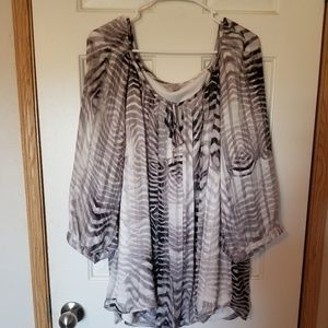 Roz & Ali zebra top 3X